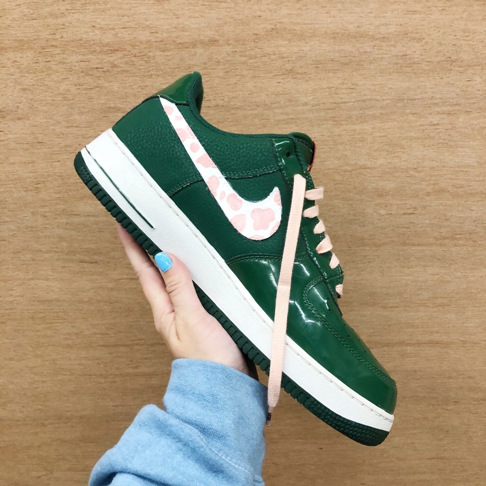 Nike Air Force Low Gorge Green Custom - Picture 3 of 6